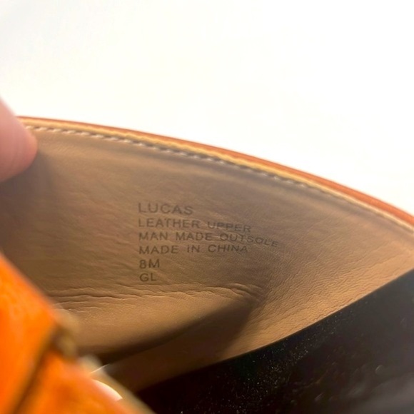 Aerosoles - Lucas Brown Leather Open Toe Chunky Black Soles Slide Sandals Size 8 - Picture 9 of 15